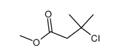 methyl 3-chloro-3-methylbutanoate结构式