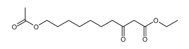 3-Keto-10-acetoxy-decansaeure-ethylester结构式