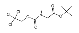 tert-butyl ((2,2,2-trichloroethoxy)carbonyl)glycinate结构式