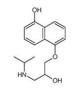 5-[2-Hydroxy-3-(isopropylamino)propoxy]-1-naphthol结构式