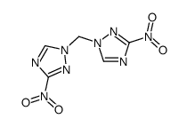 bis(3-nitro-1H-1,2,4-triazol-1-yl)methane结构式
