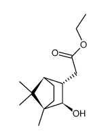 [1R-(endo,exo)]-3-Hydroxy-4,7,7-trimethylbicyclo[2.2.1]heptan-2-essigsaeure-ethylester结构式