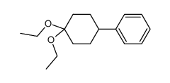 4-phenylcyclohexanone diethyl acetal结构式