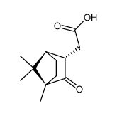(1R)-4,7,7-Trimethyl-3-oxobicyclo[2.2.1]heptane-endo-2-acetic acid结构式