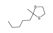 2-methyl-2-pentyl-1,3-dithiolane结构式