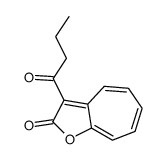 3-butanoylcyclohepta[b]furan-2-one结构式