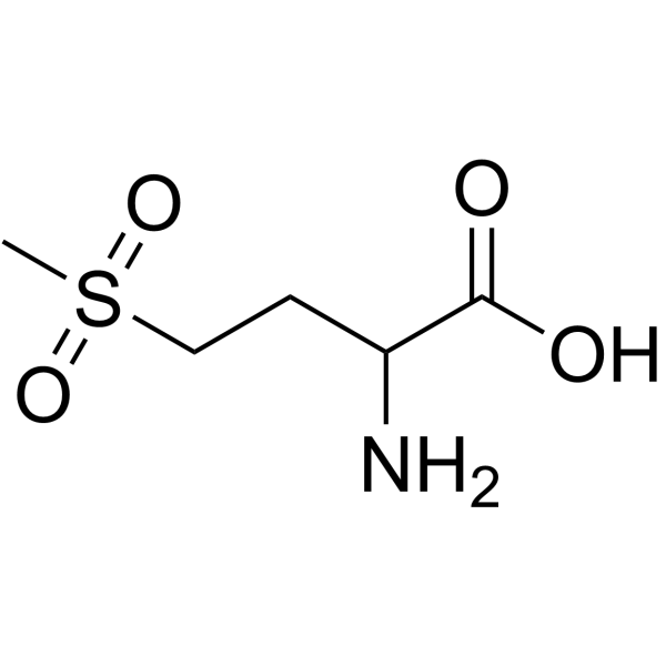 DL-蛋氨酸砜结构式