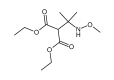 β-methoxyaminoisopropylmalonic acid diethyl ester结构式