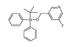 tert-butyl-[(5-fluoropyridin-3-yl)methoxy]-diphenylsilane结构式