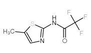 Acetamide, 2,2,2-trifluoro-N-(5-methyl-2-thiazolyl)- (9CI)结构式