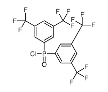 1-[[3,5-bis(trifluoromethyl)phenyl]-chlorophosphoryl]-3,5-bis(trifluoromethyl)benzene结构式