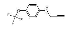 N-2-propynyl-4-(trifluoromethoxy)benzenamine结构式