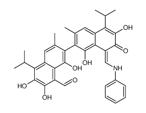 Monoanilinogossypol结构式