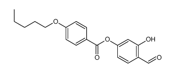(4-formyl-3-hydroxyphenyl) 4-pentoxybenzoate结构式