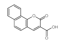 2-oxobenzo[h]chromene-3-carboxylic acid结构式