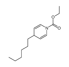ethyl 4-hexyl-4H-pyridine-1-carboxylate结构式