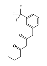 1-[3-(trifluoromethyl)phenyl]heptane-2,4-dione结构式