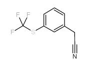 3-三氟甲基硫代苯乙腈结构式