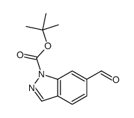 6-甲酰基-1H-吲唑-1-羧酸叔丁酯结构式
