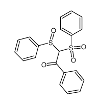 1-phenyl-2-(phenylsulfinyl)-2-(phenylsulfonyl)ethan-1-one结构式