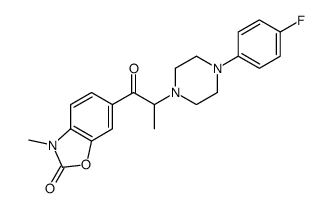 2-BENZOXAZOLINONE, 6-(2-(4-(p-FLUOROPHENYL)-1-PIPERAZINYL)PROPIONYL)-3-METHYL-结构式