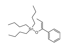 1-Phenyl-1-(tri-n-butylstannyloxy)-propen结构式