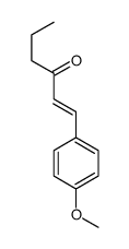 1-(4-methoxyphenyl)hex-1-en-3-one结构式