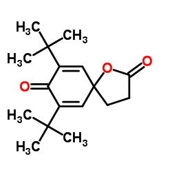 1-Oxaspiro[4.5]deca-6,9-diene-2,8-dione, 7,9-bis(1,1-dimethylethyl)-结构式