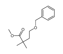 methyl 2,2-dimethyl-4-phenylmethoxybutanoate结构式