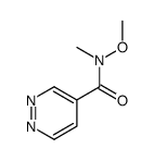 N-methoxy-N-methylpyridazine-4-carboxamide结构式