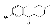 (5-amino-2-fluorophenyl)-(1-methylpiperidin-4-yl)methanone结构式