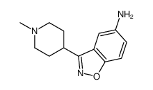 3-(1-methylpiperidin-4-yl)-1,2-benzoxazol-5-amine结构式