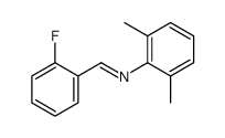 Benzenamine, N-[(2-fluorophenyl)methylene]-2,6-dimethyl- (9CI)结构式