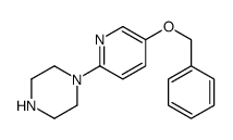 1-[5-(苄氧基)吡啶-2-基]哌嗪结构式