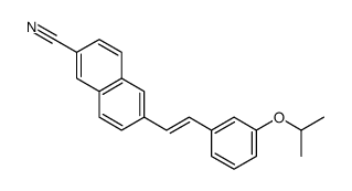 6-[2-(3-propan-2-yloxyphenyl)ethenyl]naphthalene-2-carbonitrile结构式