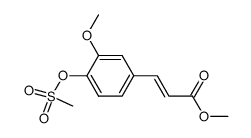 methyl 4-mesyloxy-3-methoxycinnamate结构式