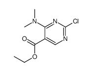 ethyl 2-chloro-4-(dimethylamino)pyrimidine-5-carboxylate结构式