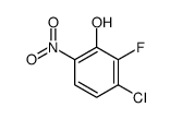 Phenol, 3-chloro-2-fluoro-6-nitro-结构式