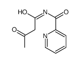 N-(3-oxobutanoyl)pyridine-2-carboxamide结构式