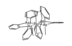 meso-trans-dichloro((R,R)-o-phenylenebis(methylphenylarsine))((S,S)-o-phenylenebis(methylphenylarsine))ruthenium(II)结构式
