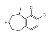 6,7-dichloro-5-methyl-2,3,4,5-tetrahydro-1H-3-benzazepine结构式