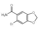 6-bromo-1,3-benzodioxole-5-carboxamide结构式