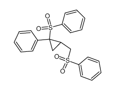 ((1-phenyl-2-((phenylsulfonyl)methyl)cyclopropyl)sulfonyl)benzene结构式