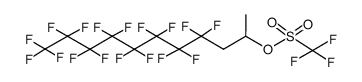 4,4,5,5,6,6,7,7,8,8,9,9,10,10,11,11,11-heptadecafluoroundecan-2-yl trifluoromethanesulfonate结构式