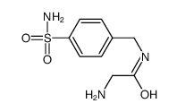2-amino-N-[(4-sulfamoylphenyl)methyl]acetamide结构式