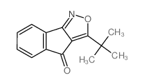 3-tert-Butyl-4H-indeno[1,2-c]isoxazol-4-one结构式