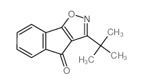 3-tert-Butyl-4H-indeno(2,1-d)isoxazol-4-one结构式