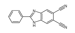 2-phenyl-1H-benzimidazole-5,6-dicarbonitrile结构式