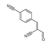4-(2-cyano-3-oxoprop-1-enyl)benzonitrile结构式
