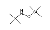 N-tert-butyl-O-(trimethylsilyl)hydroxylamine结构式